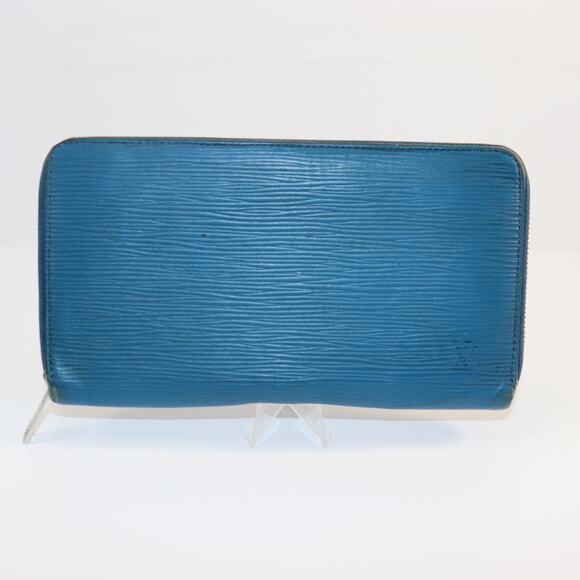 Louis Vuitton Blue Epi Leather Zippy Wallet – Long Style, Wear on Corners - Picture 1 of 8